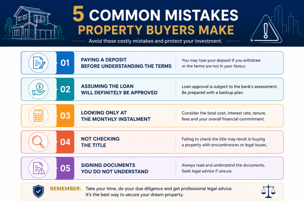 Five common mistakes property buyers should avoid when buying property in Malaysia
